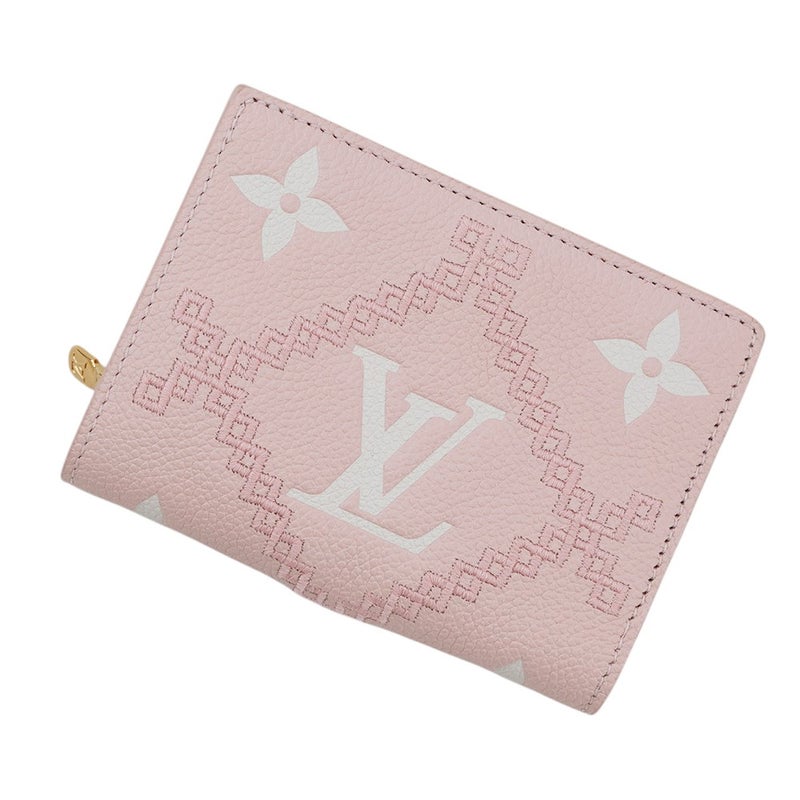 ルイヴィトン 二つ折り財布 モノグラム・アンプラント ブロデリー ポルトフォイユ・クレア M81212 LOUIS VUITTON