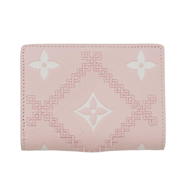 ルイヴィトン 二つ折り財布 モノグラム・アンプラント ブロデリー ポルトフォイユ・クレア M81212 LOUIS VUITTON