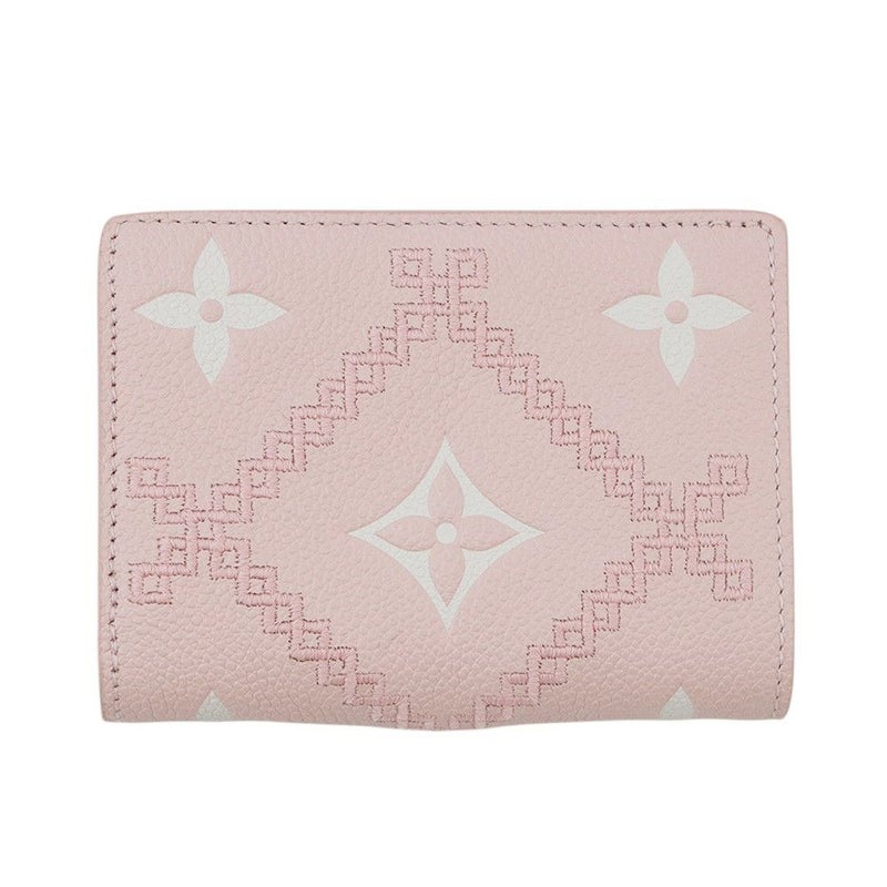 ルイヴィトン 二つ折り財布 モノグラム・アンプラント ブロデリー ポルトフォイユ・クレア M81212 LOUIS VUITTON