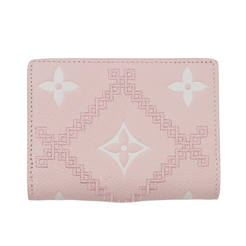 ルイヴィトン 二つ折り財布 モノグラム・アンプラント ブロデリー ポルトフォイユ・クレア M81212 LOUIS VUITTON