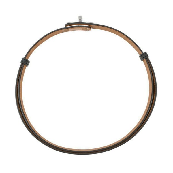 エルメス ケリーベルト ブラック/シルバー金具 エプソン B刻印 HERMES 黒