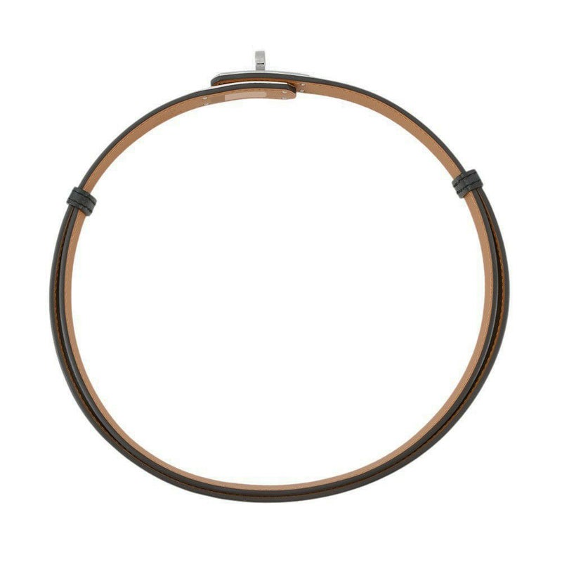 エルメス ケリーベルト ブラック/シルバー金具 エプソン B刻印 HERMES 黒