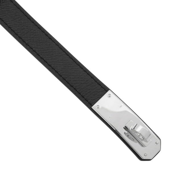エルメス ケリーベルト ブラック/シルバー金具 エプソン B刻印 HERMES 黒