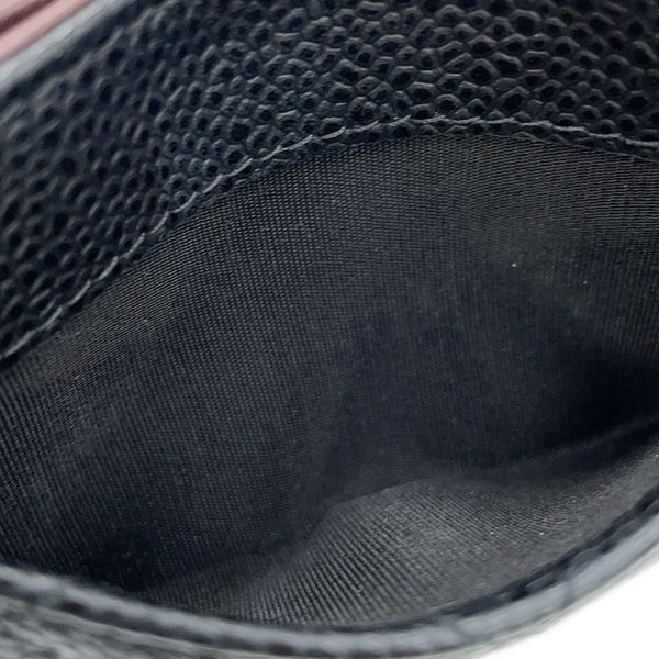 シャネル カードケース クラシック マトラッセ ココマーク キャビアスキン AP0213 CHANEL 定期入れ 名刺入れ パスケース 黒