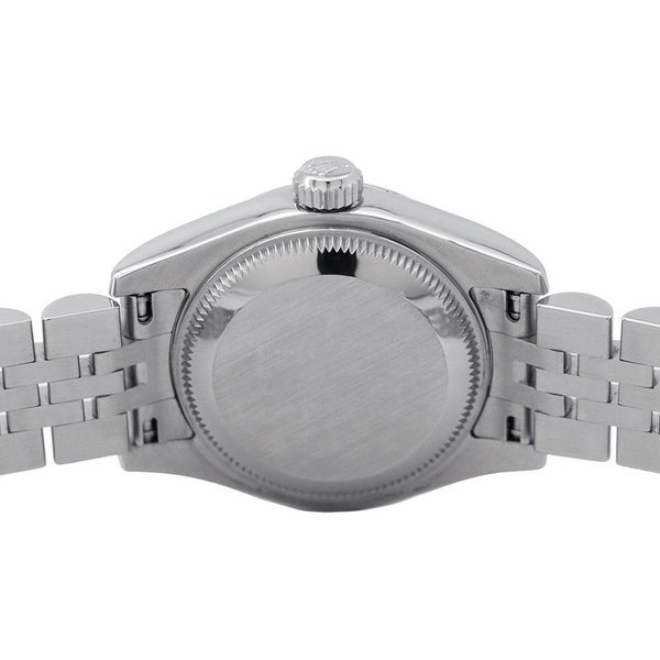 ロレックス デイトジャスト26 SS/K18WGホワイトゴールド 10Pダイヤ 179174G 腕時計 ピンクゴールドクリスタル文字盤