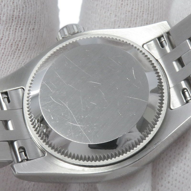 ロレックス デイトジャスト26 SS/K18WGホワイトゴールド 10Pダイヤ 179174G 腕時計 ピンクゴールドクリスタル文字盤