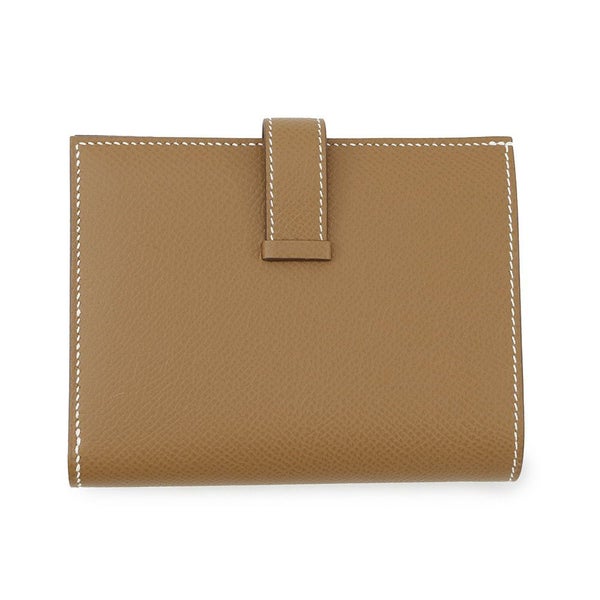 エルメス 二つ折り財布 ベアンコンパクト ゴールド/シルバー金具 エプソン W刻印 財布
