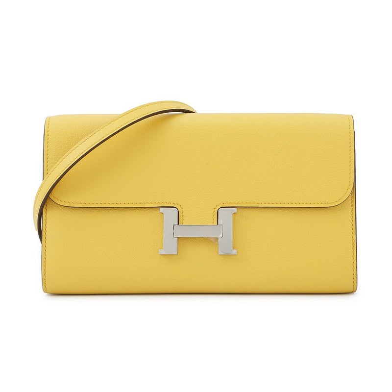 エルメス 長財布 コンスタンス トゥーゴー ロング サン/シルバー金具 エバーカラー W刻印 財布