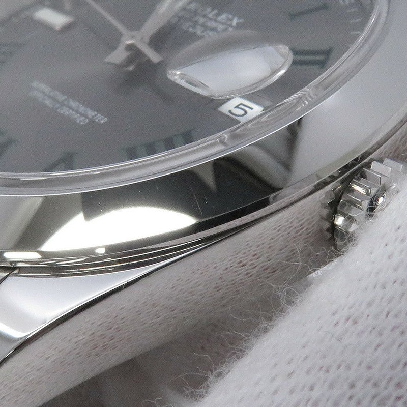 ロレックス デイトジャスト41 ランダムシリアル ルーレット 126300 ROLEX 腕時計 スレート文字盤
