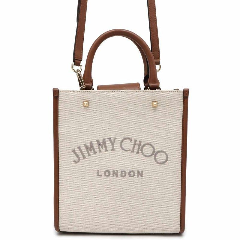 ジミーチュウ ハンドバッグ ヴァレンヌ ミニトート キャンバス JIMMY CHOO 2wayショルダーバッグ