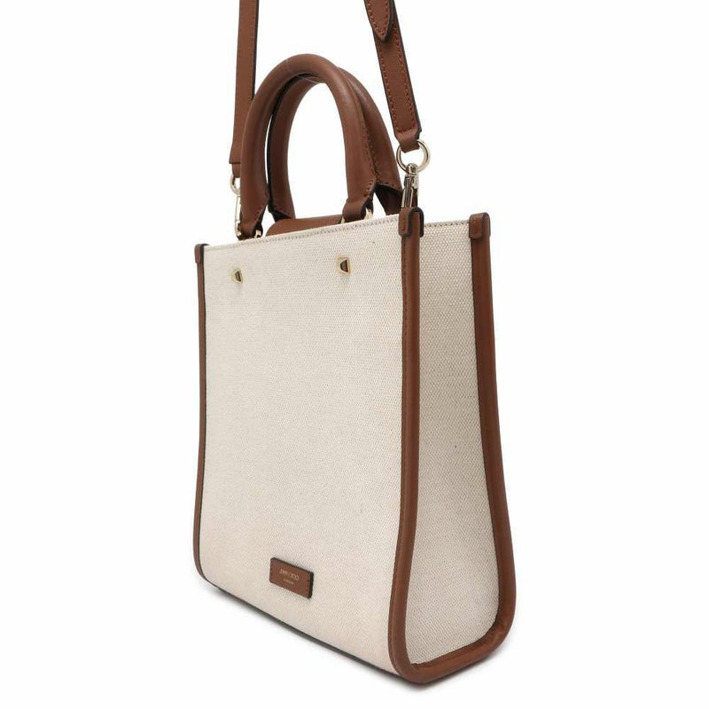 ジミーチュウ ハンドバッグ ヴァレンヌ ミニトート キャンバス JIMMY CHOO 2wayショルダーバッグ