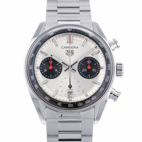 タグホイヤー カレラ クロノグラフ CBS2216.BA0041 シルバー/ブラック文字盤