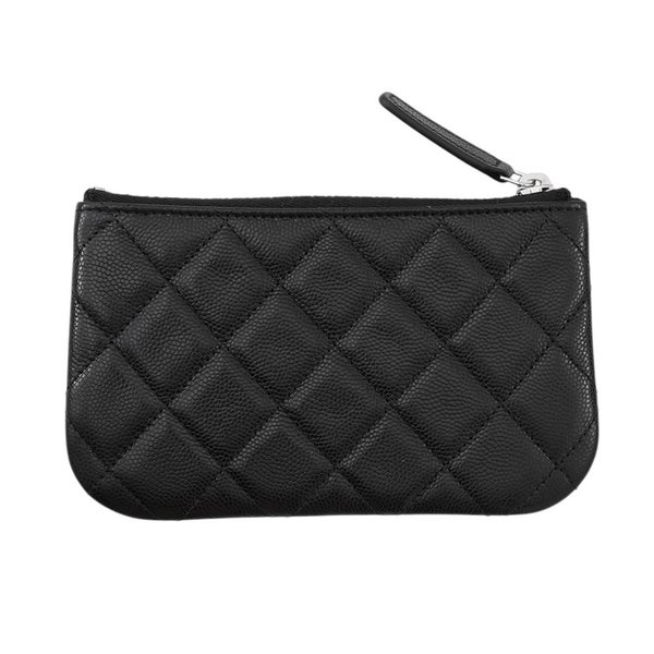 シャネル ミニポーチ マトラッセ スター ココマーク ソフトキャビアスキン AP4811 CHANEL コインケース 小銭入れ 黒