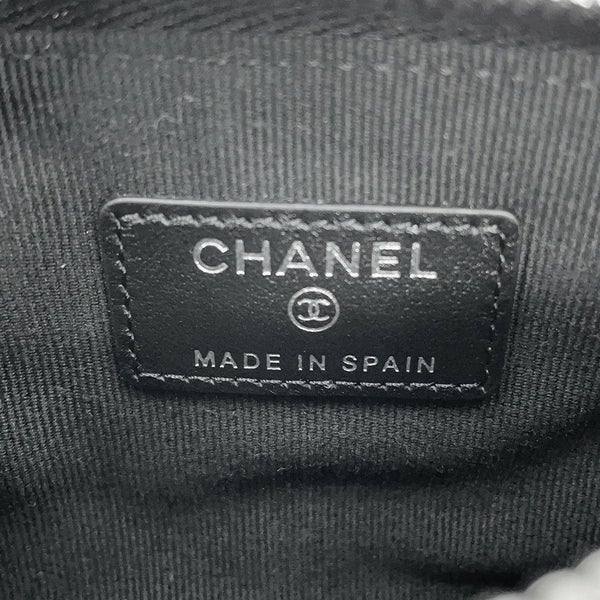 シャネル ミニポーチ マトラッセ スター ココマーク ソフトキャビアスキン AP4811 CHANEL コインケース 小銭入れ 黒