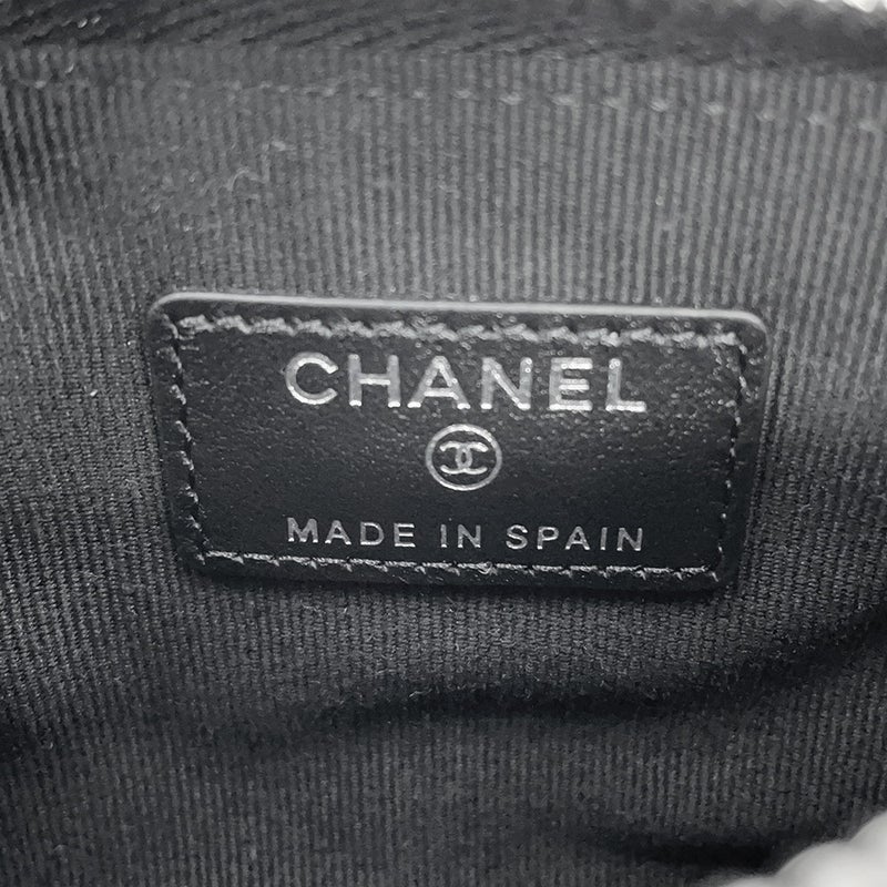 シャネル ミニポーチ マトラッセ スター ココマーク ソフトキャビアスキン AP4811 CHANEL コインケース 小銭入れ 黒