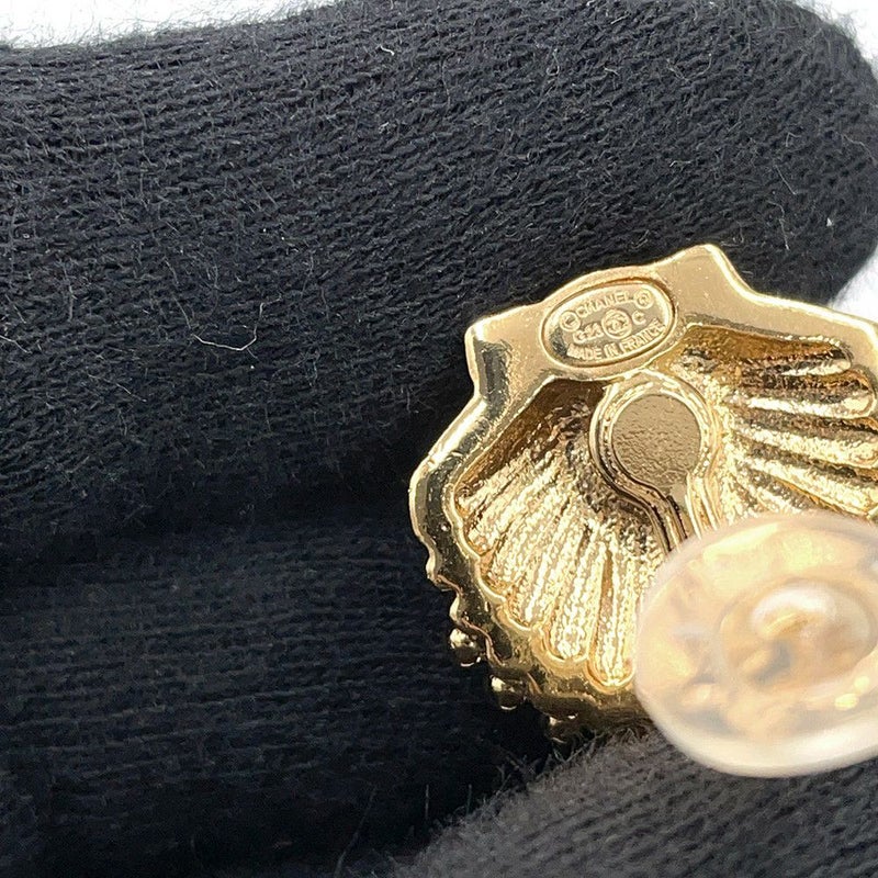 シャネル イヤリング ココマーク 貝殻 ストラス G23C CHANEL ラインストーン アクセサリー