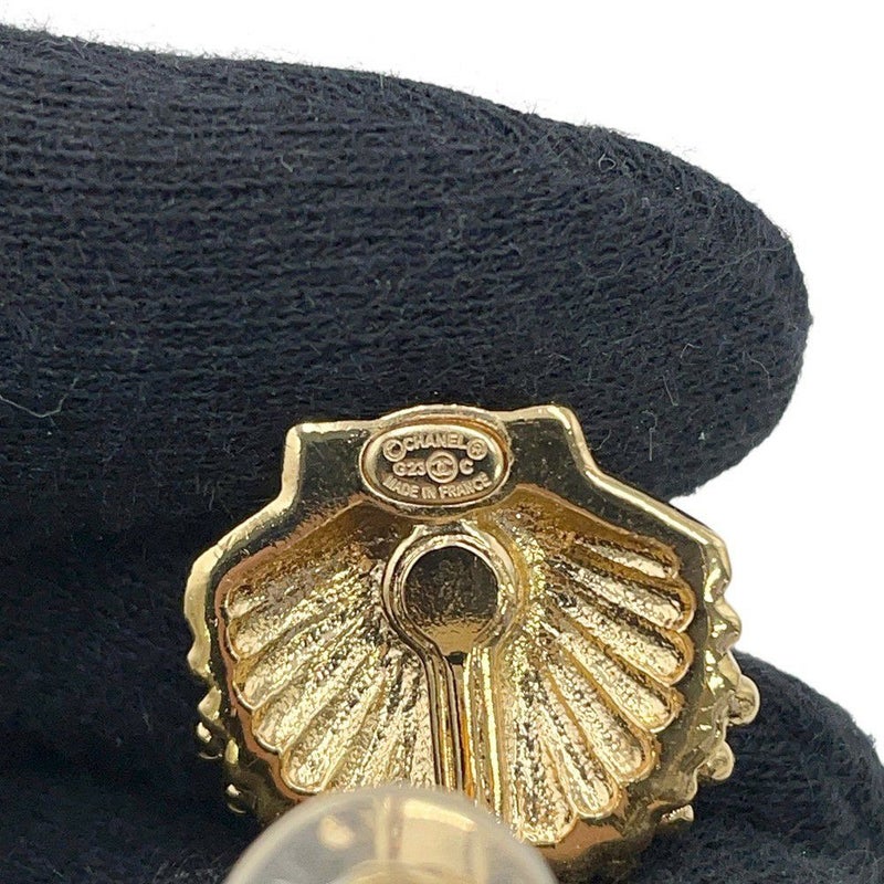 シャネル イヤリング ココマーク 貝殻 ストラス G23C CHANEL ラインストーン アクセサリー