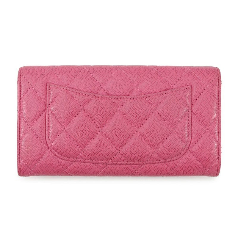 シャネル 長財布 マトラッセ ココマーク クラシック ロング フラップ ウォレット キャビアスキン AP0241 CHANEL