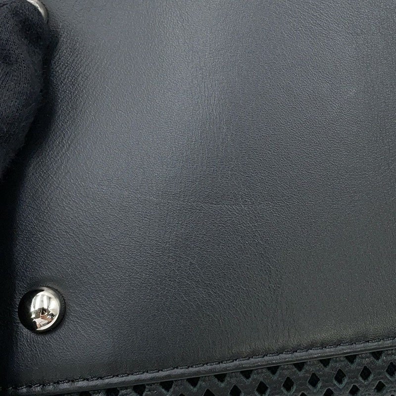 シャネル トートバッグ フレンチリビエラ A67654 2way メッシュ 黒