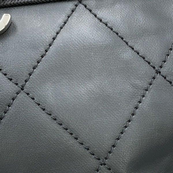 シャネル トートバッグ パリビアリッツトートPM マトラッセ ココマーク A34208 CHANEL 黒
