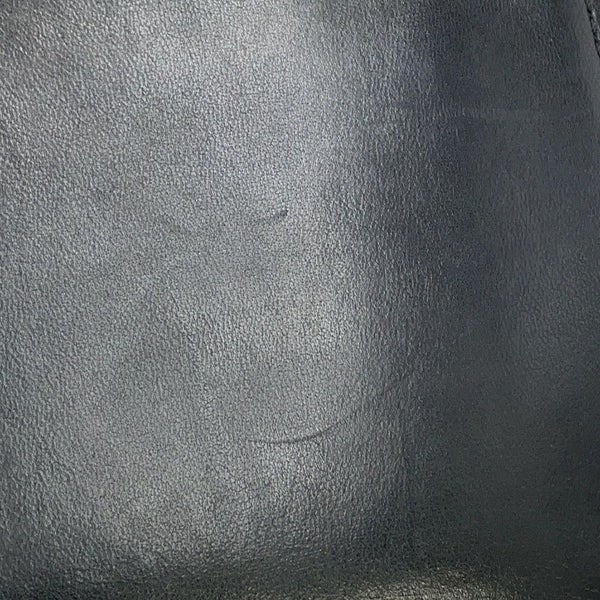 シャネル チェーンショルダーバッグ ボーイシャネル レザー ファー CHANEL 黒