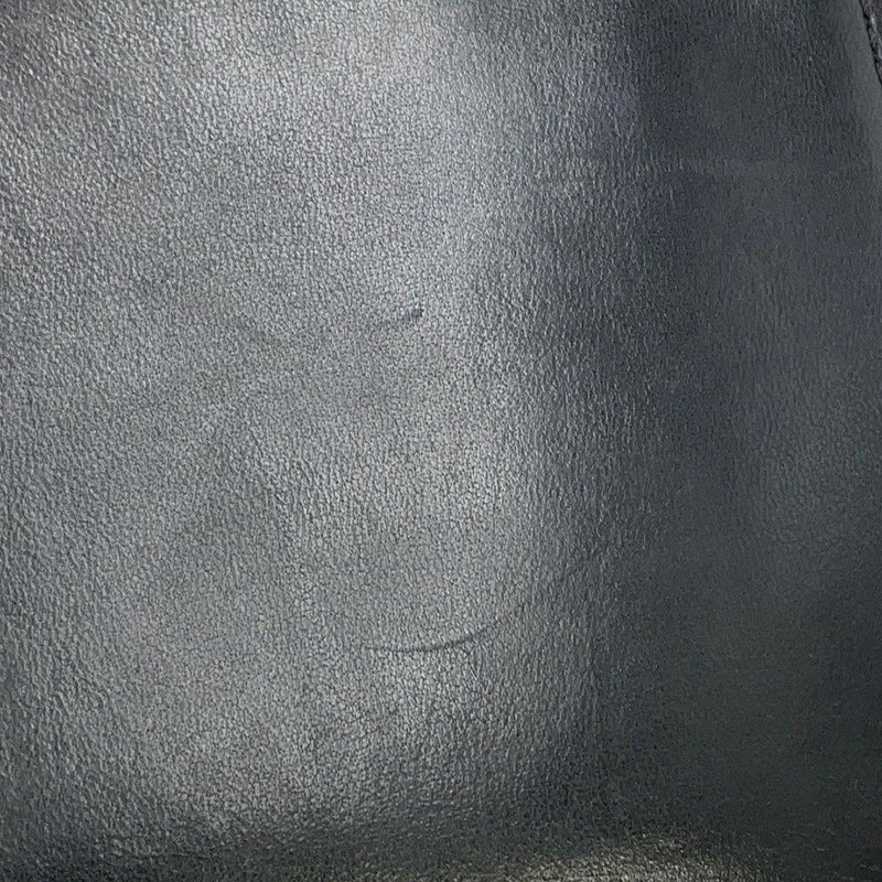 シャネル チェーンショルダーバッグ ボーイシャネル レザー ファー CHANEL 黒