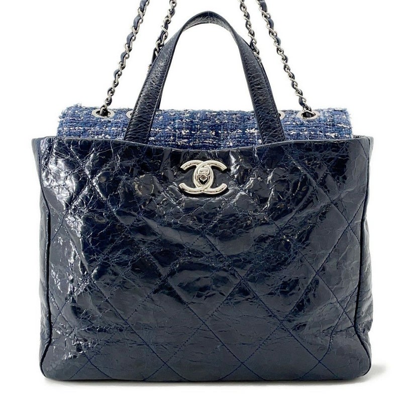 シャネル  チェーンショルダーバッグ マトラッセ ココマーク ポートベロー ツイード A46148 CHANEL 2way