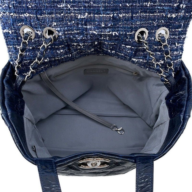 シャネル  チェーンショルダーバッグ マトラッセ ココマーク ポートベロー ツイード A46148 CHANEL 2way