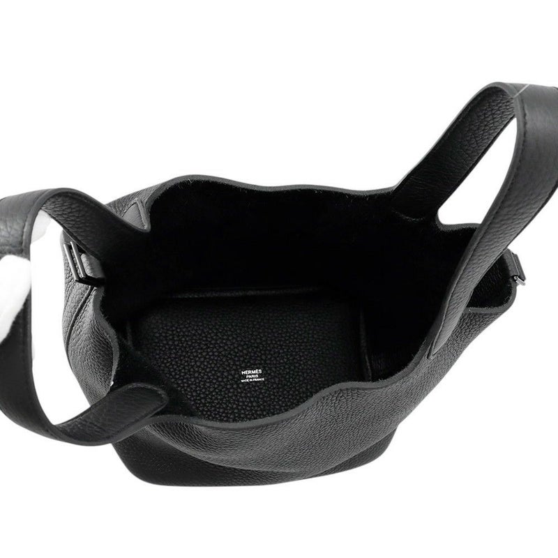 エルメス ハンドバッグ ピコタンロックPM モノクローム ブラック/ブラック金具 トリヨンクレマンス U刻印 黒