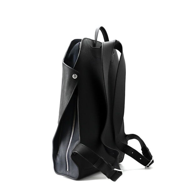 エルメス リュック シティバック30 ヴェルソ ブラック/ブルーニュイ/シルバー金具 エプソン A刻印 HERMES バッグ メンズ 黒