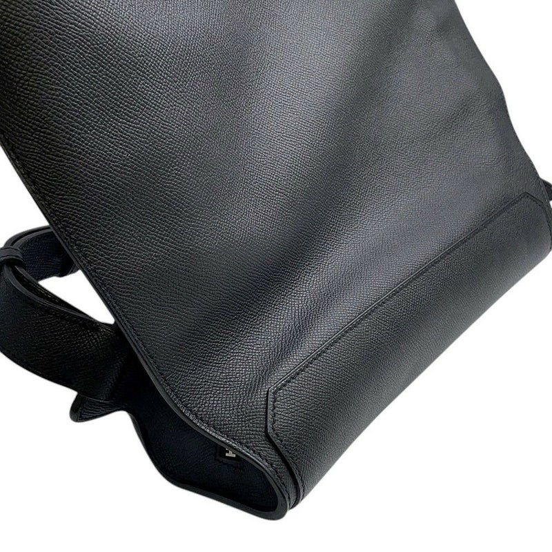 エルメス リュック シティバック30 ヴェルソ ブラック/ブルーニュイ/シルバー金具 エプソン A刻印 HERMES バッグ メンズ 黒