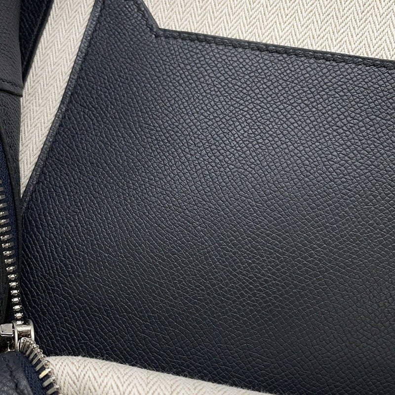 エルメス リュック シティバック30 ヴェルソ ブラック/ブルーニュイ/シルバー金具 エプソン A刻印 HERMES バッグ メンズ 黒