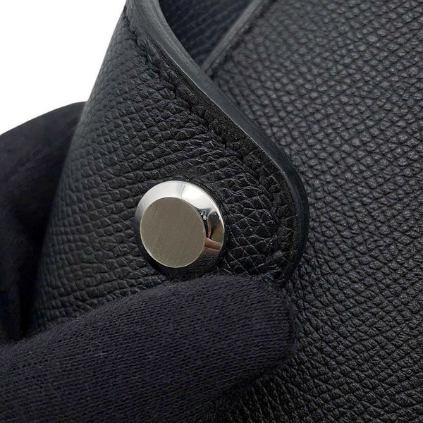 エルメス リュック シティバック30 ヴェルソ ブラック/ブルーニュイ/シルバー金具 エプソン A刻印 HERMES バッグ メンズ 黒