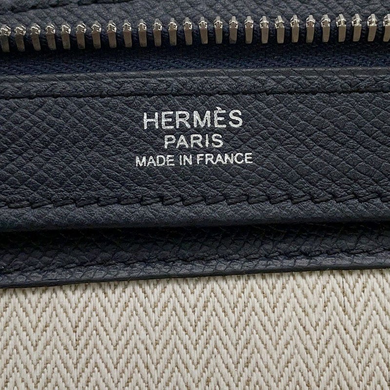 エルメス リュック シティバック30 ヴェルソ ブラック/ブルーニュイ/シルバー金具 エプソン A刻印 HERMES バッグ メンズ 黒