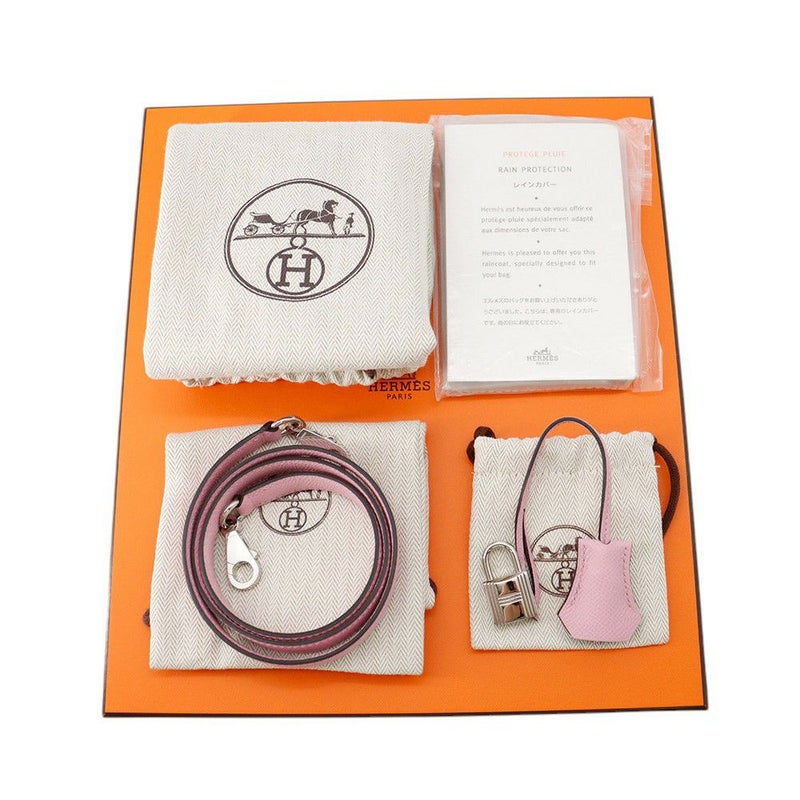 エルメス ケリー25 外縫いトリコロール チャイ/モーヴシルベストル/ライム/シルバー金具 エプソン U刻印 2wayショルダー