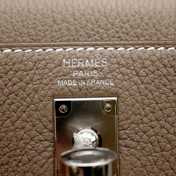 エルメス ハンドバッグ ケリー25 内縫い エトゥープ/シルバー金具 トゴ K刻印 2wayショルダー