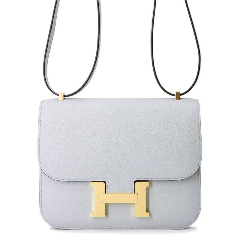 エルメス ミニ コンスタンス3 ミロワール ブルーグラシエ/ゴールド金具 エプソン K刻印