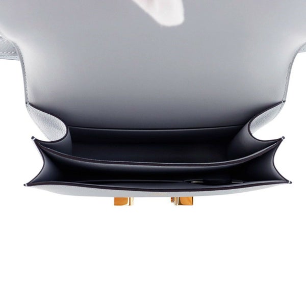 エルメス ミニ コンスタンス3 ミロワール ブルーグラシエ/ゴールド金具 エプソン K刻印