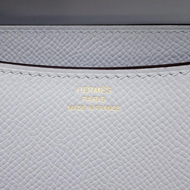 エルメス ミニ コンスタンス3 ミロワール ブルーグラシエ/ゴールド金具 エプソン K刻印