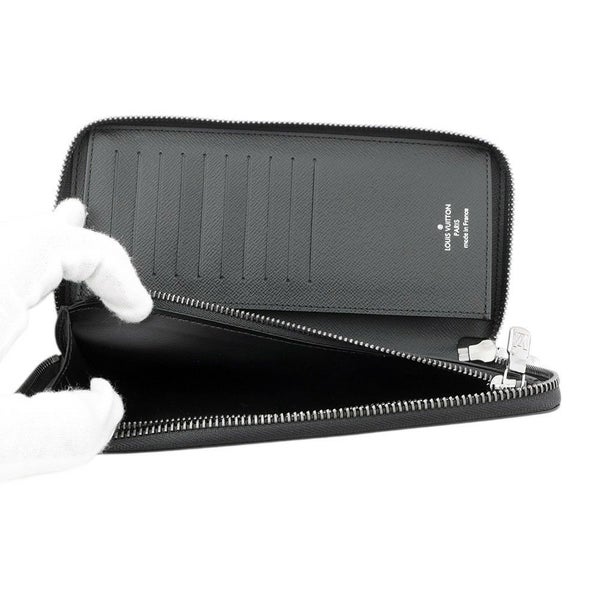 ルイヴィトン 長財布 モノグラム・エクリプス ジッピーウォレット・ヴェルティカル M62295 LOUIS VUITTON 黒 ブラック