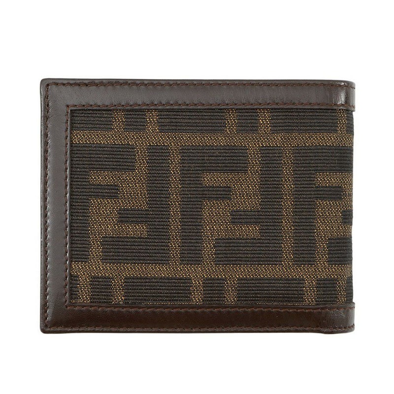 フェンディ 二つ折り財布 ズッカ柄 キャンバス レザー FENDI