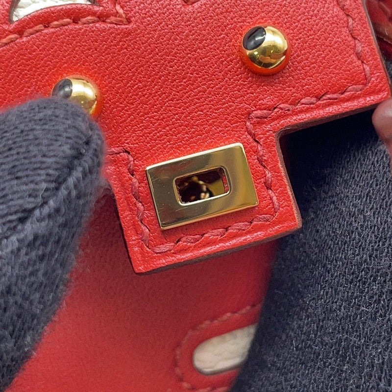 エルメス チャーム ビジュードサック ケリードール サンギーヌ/ナタ/ローズサクラ/キャラメル/ゴールド金具 タデラクト/シェブルミゾル Z刻印