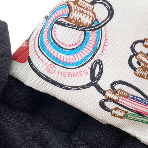 エルメス スカーフ ツイリー シュヴァロスコープ ネオン ポワンティエ 刺繍 シルク HERMES 2023春夏