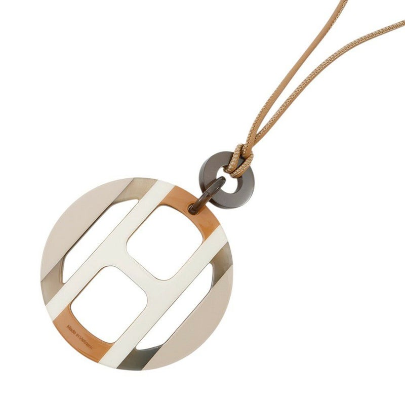 エルメス ネックレス Hエキップ Equipe バッファローホーン HERMES アクセサリー