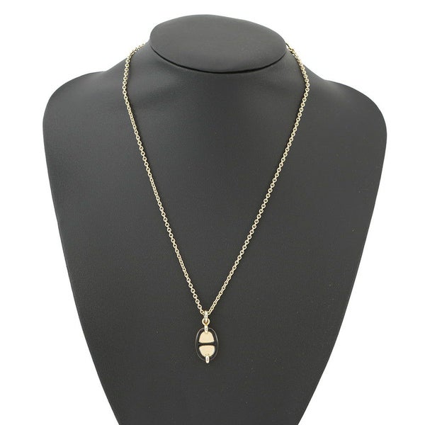 エルメス ネックレス ペンダント ミニ・マイヨン PM HERMES アクセサリー 黒