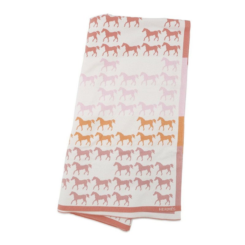 エルメス ブランケット カヴァル カラー コットン HERMES ベビー 毛布