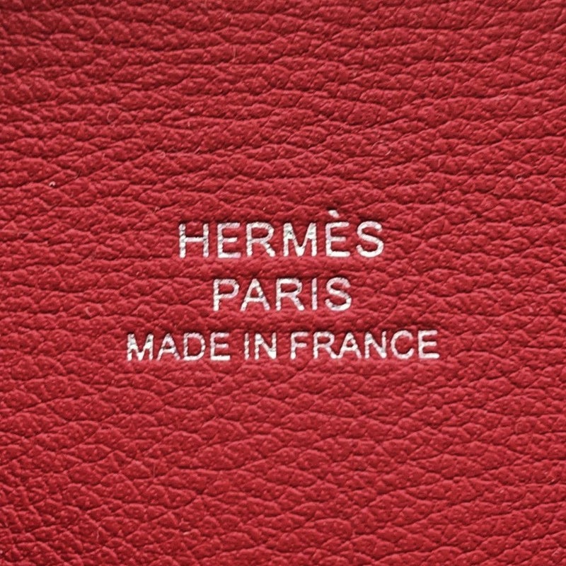 エルメス カードケース カルヴィ ルージュピマン ボックスカーフ B刻印 HERMES 名刺入れ