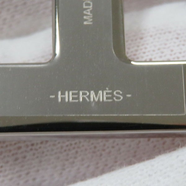 エルメス ブローチ シェーヌダンクル クレ/シルバー金具 エプソン HERMES アクセサリー