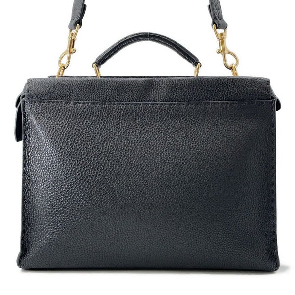 フェンディ ハンドバッグ ピーカブー セレリア フィット バグズアイ モンスター 7VA406 FENDI 2way 黒 ビジネスバッグ