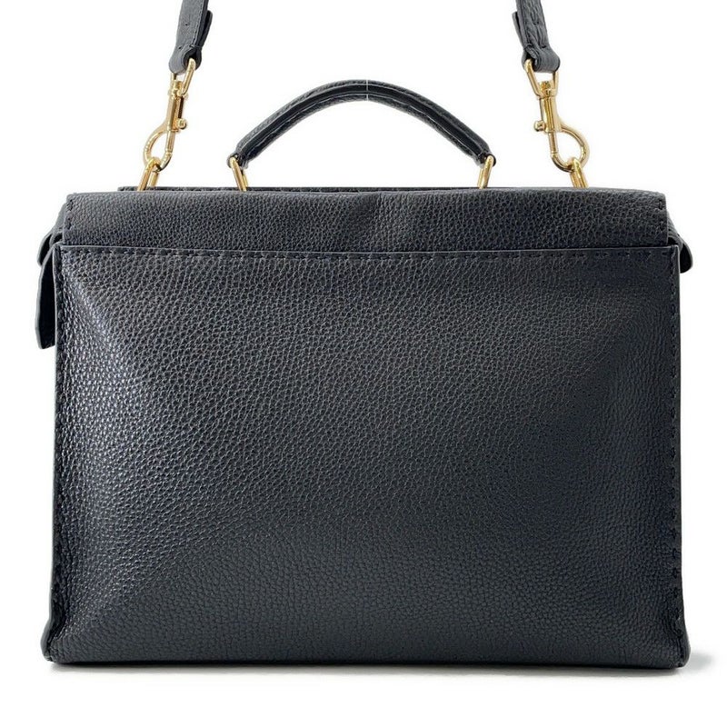 フェンディ ハンドバッグ ピーカブー セレリア フィット バグズアイ モンスター 7VA406 FENDI 2way 黒 ビジネスバッグ